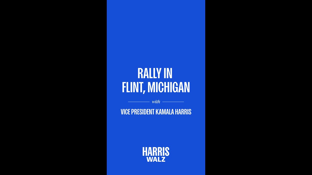 Rally in Flint, MI for VP Kamala Harris (Vertical) | Harris-Walz 2024